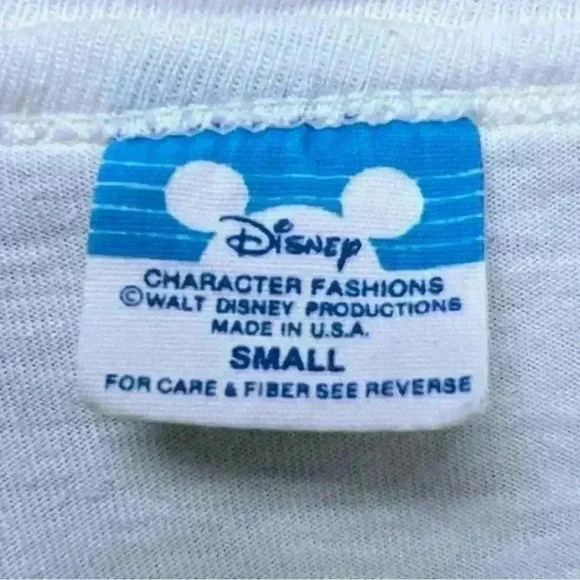 Vintage 80s Mickey Mouse Disneyland 30th Year Ringer Tee w/ Raglan Sleeves SMALL - Picture 5 of 6
